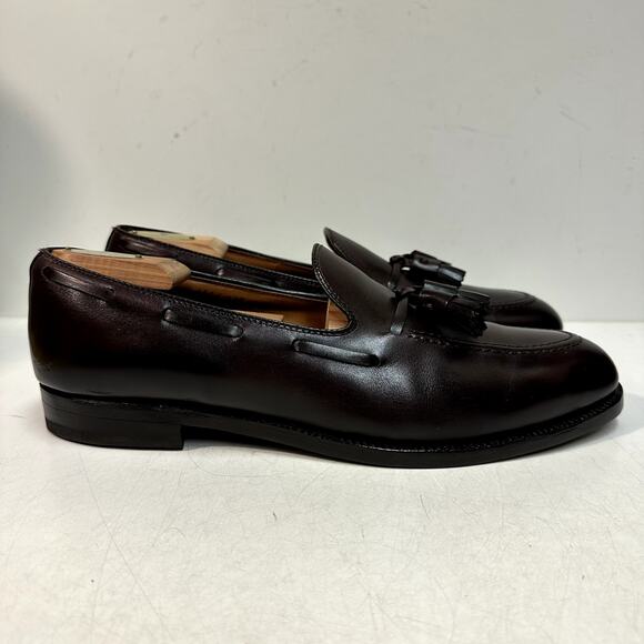 FULLY RESOLED Alden 663 Tassel Moccasin Loafer Burgundy Calf Made in USA 12 A/C main image 8